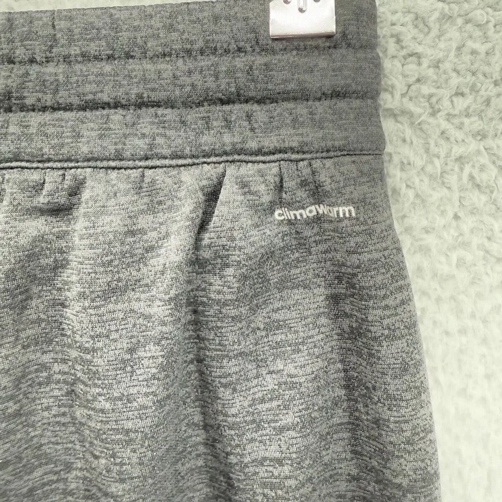Adidas Pants Mens M Gray Heather Sweatpant Joggers Drawstring‎ Climawarm READ